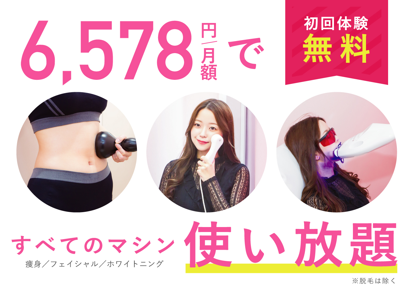 月額6,578円からすべてのマシン使い放題